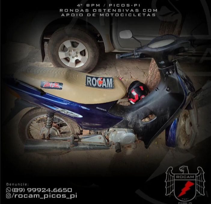 Polícia Militar recupera motocicleta com sinais de adulteração em Picos