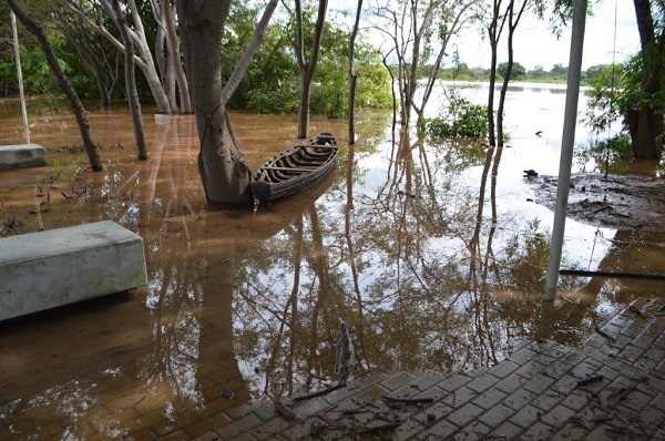 Rio Parnaíba avança e inunda áreas do Parque Encontro dos Rios, em Teresina