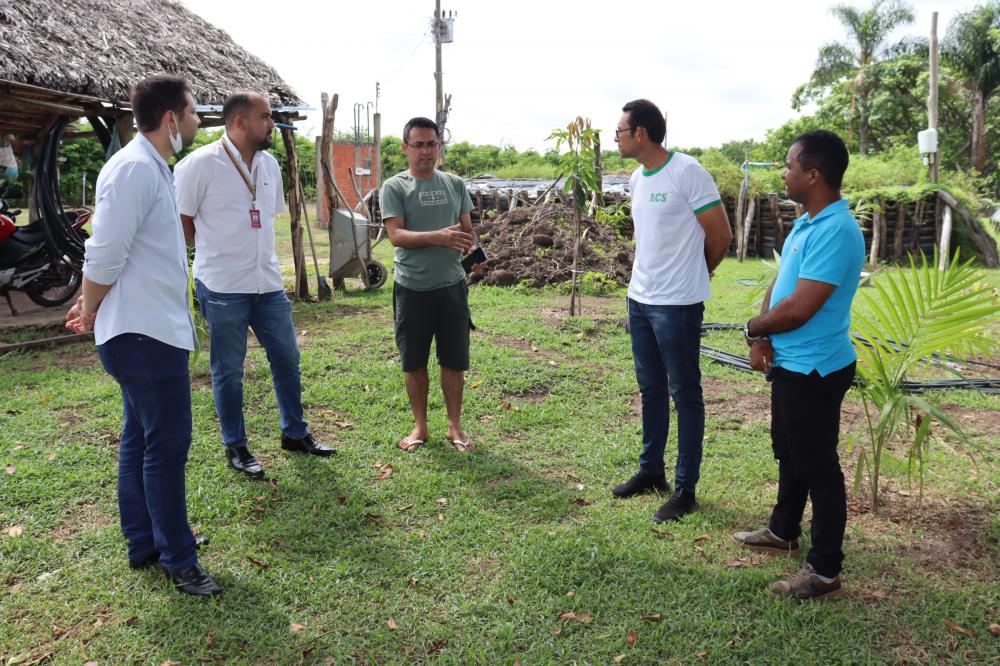 Município de São Pedro do Piauí e Banco do Nordeste visitam produtor de Açaí na região do Médio Parnaíba