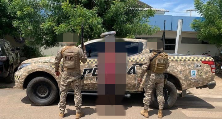 Polícia conduz suspeito de roubo na cidade de Picos