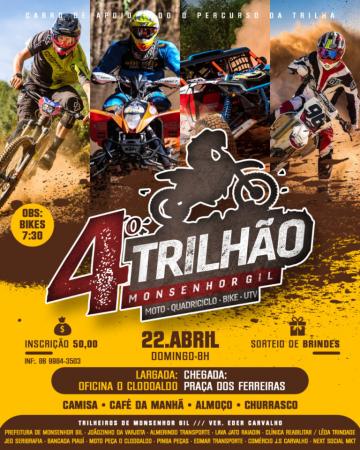4º Trilhão de Monsenhor Gil acontece neste domingo (22)