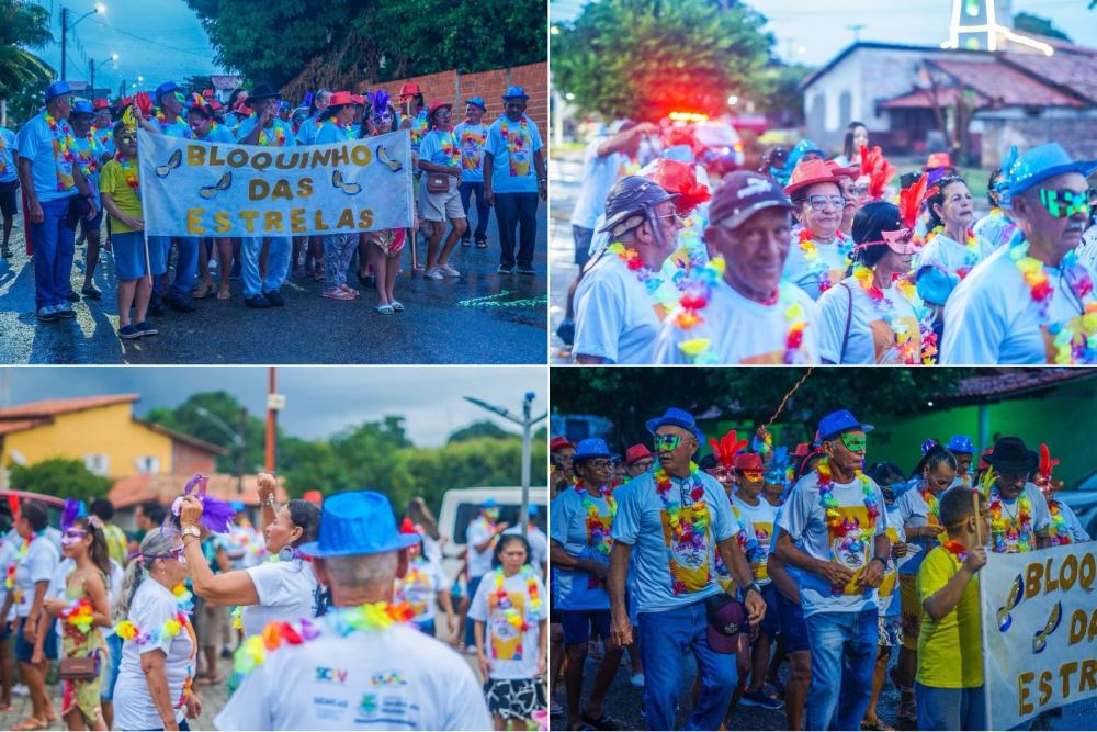 Bloquinho das Estrelas celebra o carnaval dos idosos em Jardim do Mulato; imagens