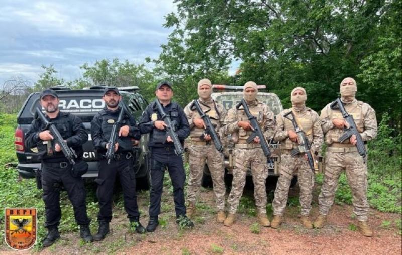 BEPI de Picos apoia nas buscas por fugitivos do Presídio Federal em Mossoró-RN