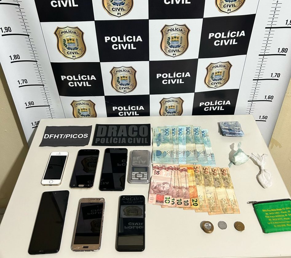 Polícia Civil realiza apreensões e prisão em flagrante em Picos