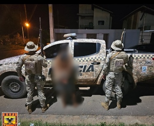 BEPI prende homem por posse irregular de arma de fogo na zona rural do município de Picos