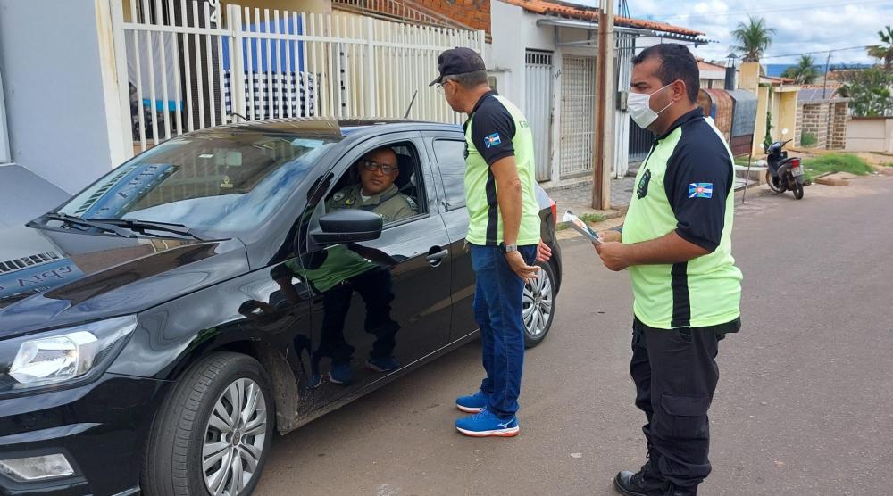 Secretaria de Trânsito realiza Blitz Educativa no bairro Aerolândia