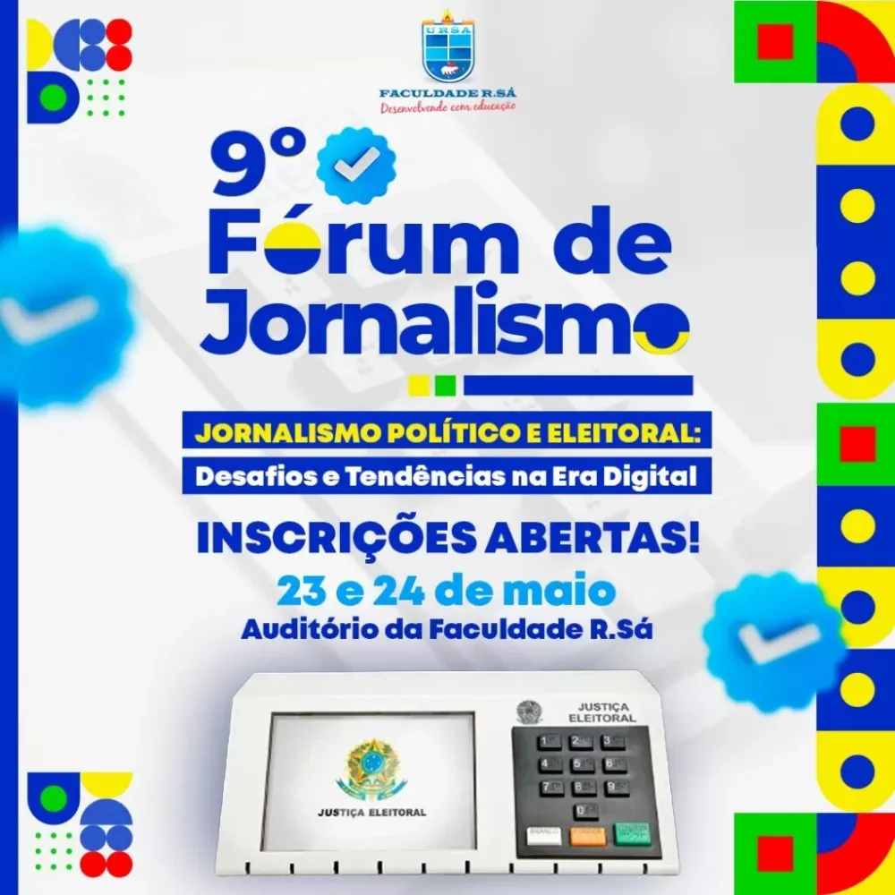 Inscrições abertas para o 9° Fórum de Jornalismo da Faculdade R. Sá em Picos