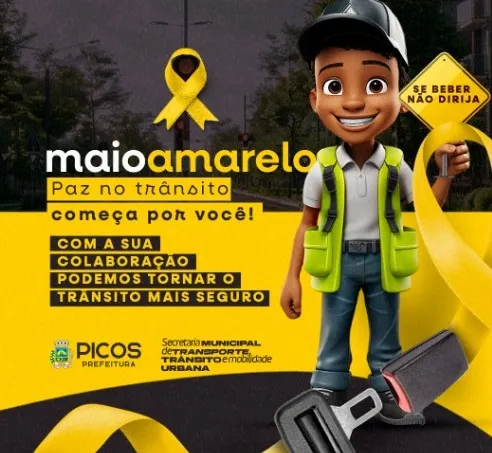 Maio Amarelo: STTRAM promoverá Campanha Educativa para garantir a segurança viária de Picos