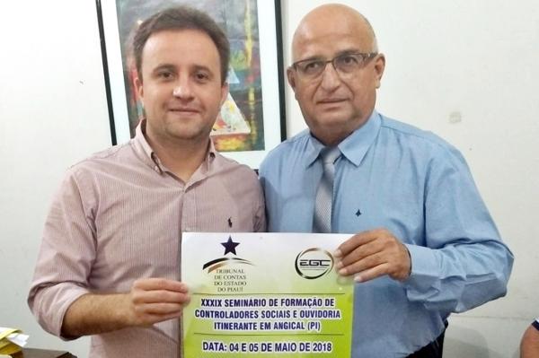 Prefeito Junior Bill é convidado para Seminário de Formação de Controladores Sociais em Angical, do TCE-PI