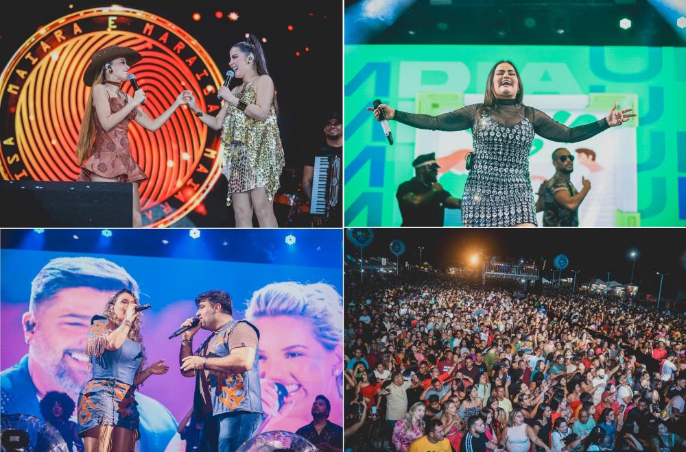 Shows de Maiara e Maraísa, Mara Pavanelly e Seu Desejo reúnem multidão em São Pedro do Piauí