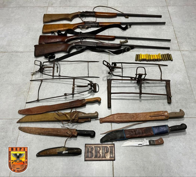 Em operação integrada, Bepi prende suspeitos de caça e apreende diversas armas no Piauí   