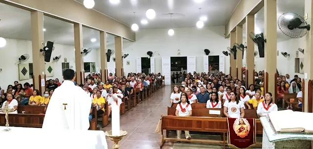 Encerramento do Tríduo em honra ao Coração de Jesus na Paróquia do Junco 
