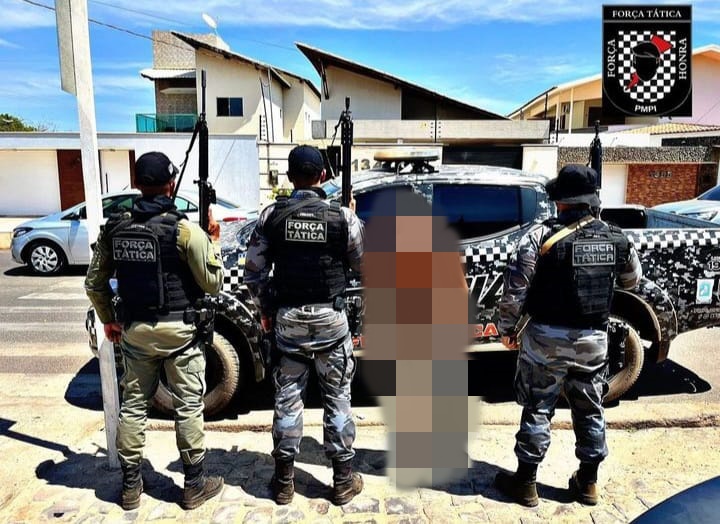 PM prende homem suspeito de posse irregular de arma de fogo, lesão corporal, ameaça, vias de fato e Lei Maria da Penha, em Picos
