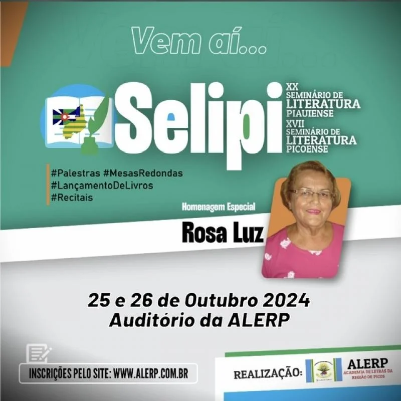 PICOS: ALERP realizará, nos dias 25 e 26 de outubro, o SELIPI