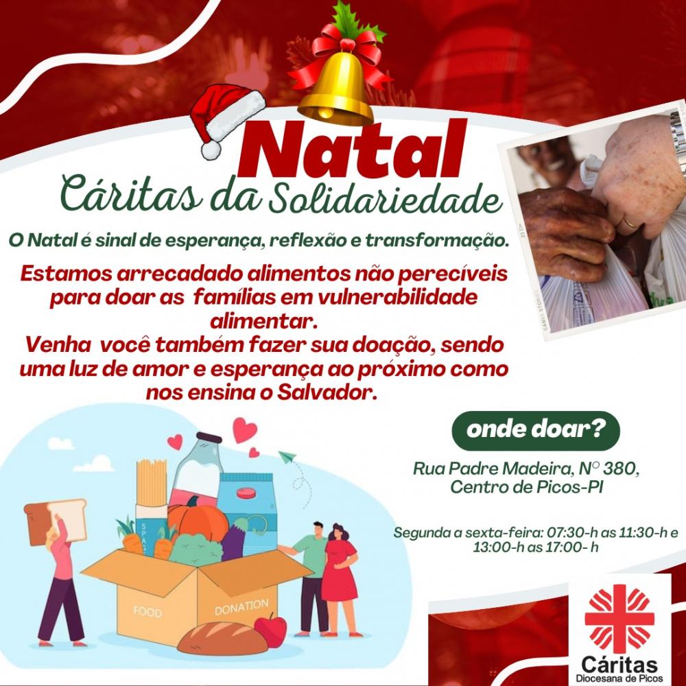 Cáritas Diocesana de Picos realiza Campanha de Natal Solidária