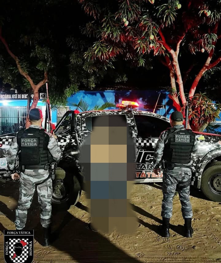 Foragido da justiça é recapturado pela PM, após ele ameaçar a própria mãe em Picos