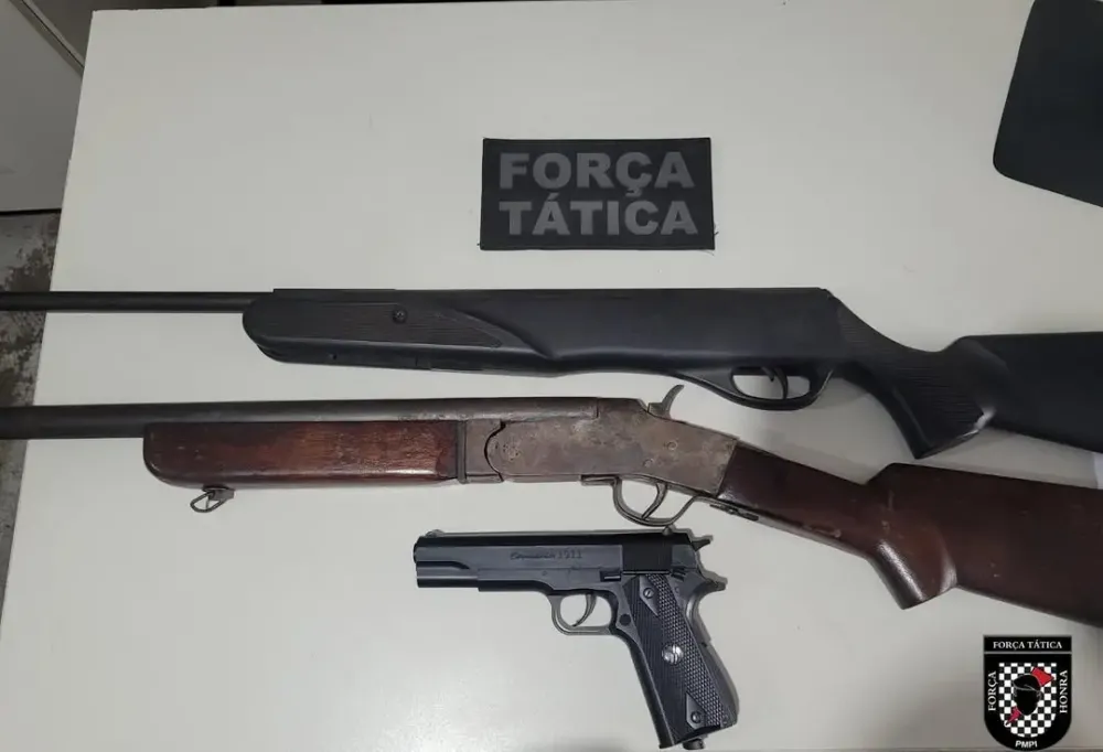 Polícia Militar prende homem por posse ilegal de arma e ameaça contra mulher em Picos