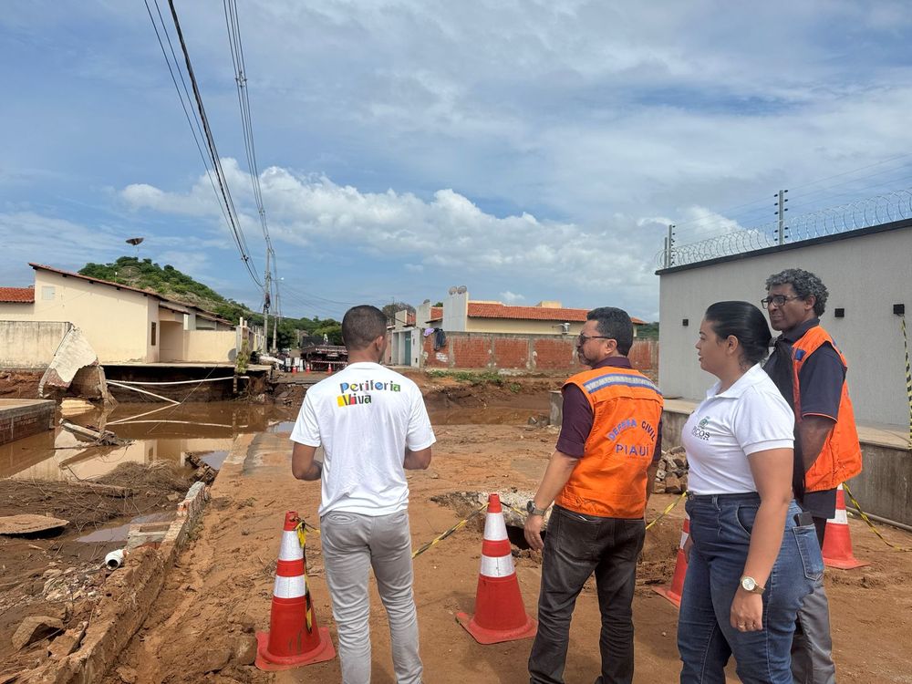 Defesa Civil Nacional realiza visita técnica em Picos para levantamento de danos e elaboração de planos de trabalho