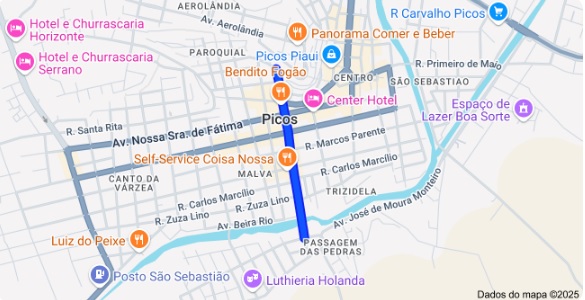 Direção de trânsito da Rua Cel. Antônio Rodrigues, em Picos, é alterada para mão única