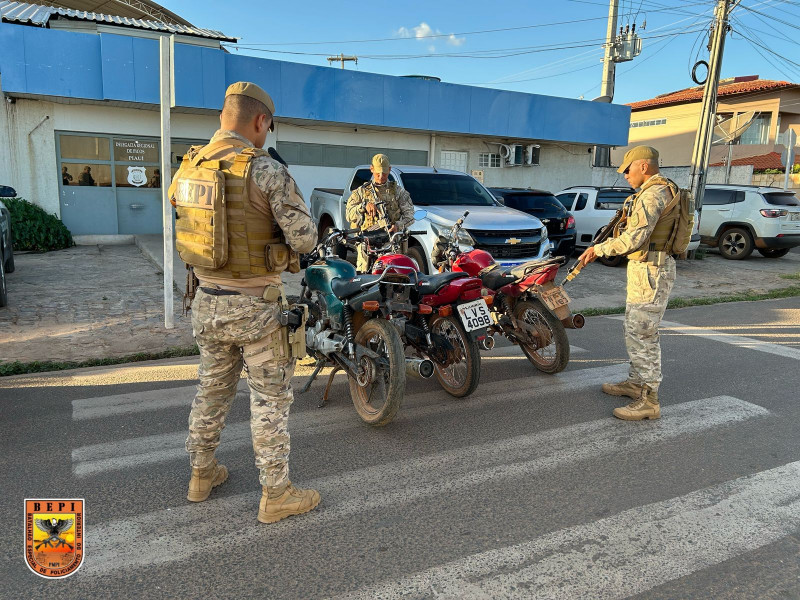 BEPI prende dois homens por furto qualificado e recupera motocicletas no Piauí