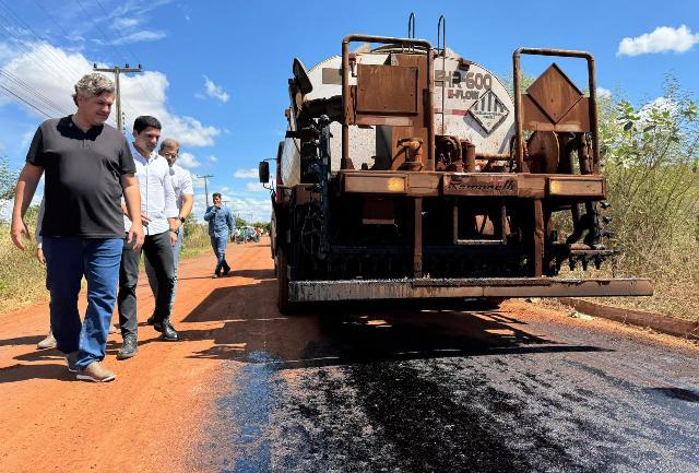 Iniciada a recuperação asfáltica da rodovia que liga a sede de Picos ao Povoado Tabatinga