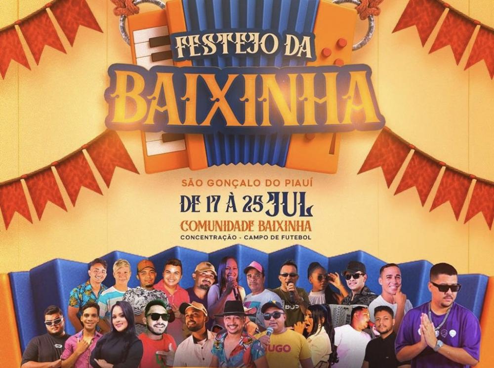 De volta, Festejo da Baixinha celebra tradição com fé, cultura e atrações musicais em São Gonçalo do Piauí