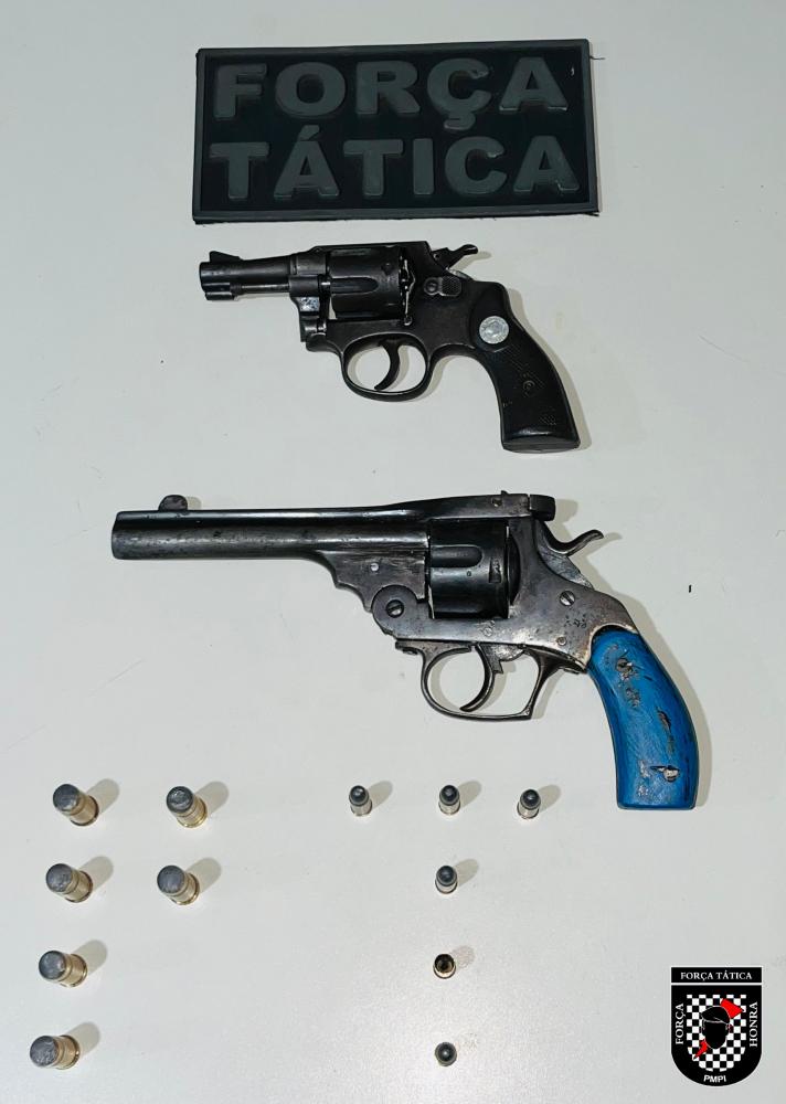 Polícia Militar apreende duas armas de fogo escondidas em terreno no município de Picos
