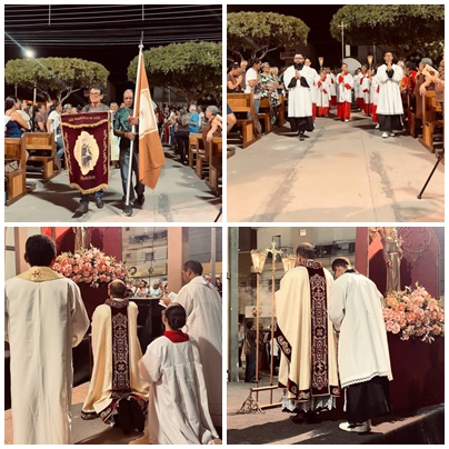 Fiéis celebram 5ª noite de Novena/Missa em honra à São Francisco de Assis em Picos