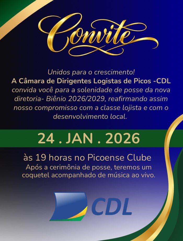 CDL Picos realiza posse da nova Diretoria para o triênio 2026–2029