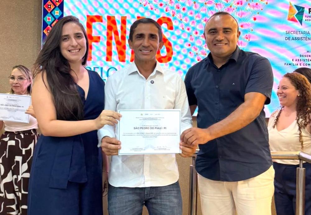 São Pedro do Piauí conquista Selo FNAS 2025 e reforça compromisso com a assistência social