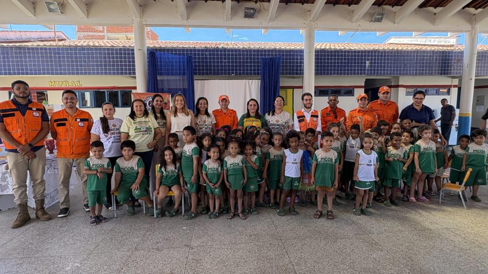 Projeto Defesa Civil na Escola leva aprendizado sobre prevenção e segurança para crianças da rede municipal de Picos