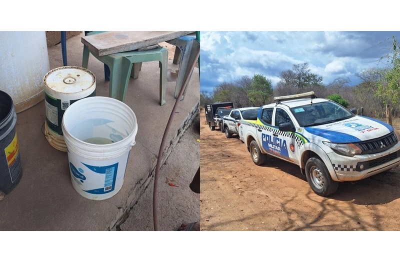 Criança morre afogada em balde no Sul do Piauí — Foto: PM-PI