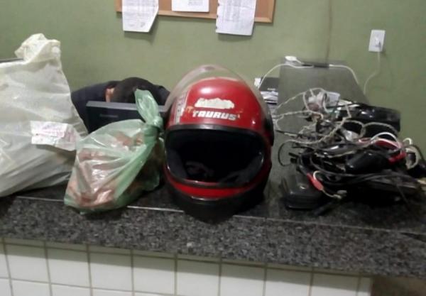 Homem é preso após arrombar e furtar residência no interior do Piauí