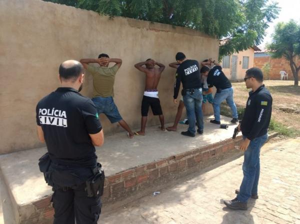 Polícia Civil de Piripiri deflagra 'Operação Rapina' e cumpre mandados de prisão por assalto a mão armada 