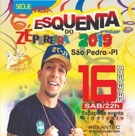 Esquenta do Zé Pereira| Bloco Os Caça Cachaça realizará grande esquenta dia 16 de Fevereiro