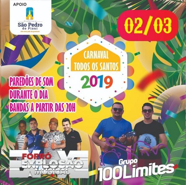 Carnaval | Confira o que vai rolar no final de semana em São Pedro do Piauí
