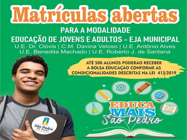 São Pedro do Piauí cria EJA Municipal e abre inscrições para 500 alunos