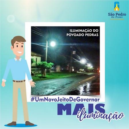Povoado Pedras | Prefeitura restaura iluminação pública em toda à comunidade