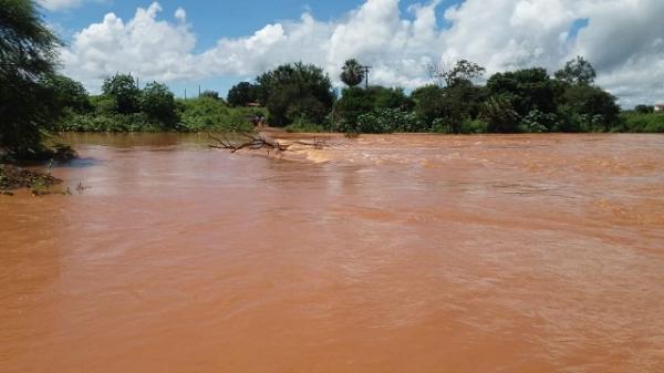 Rio Guaribas registra primeira cheia de 2019