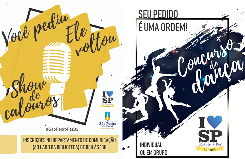 São Pedro do PI | Prefeitura abre inscrições para show de calouros e concurso de dança