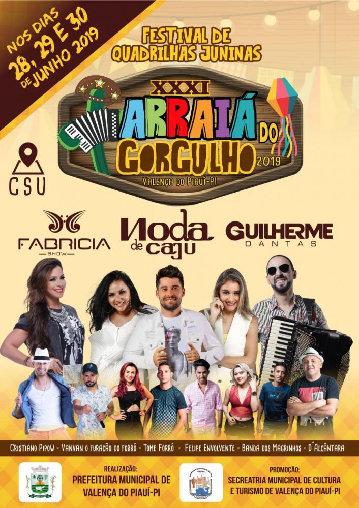  XXXI Festival Junino Arraiá do Gorgulho; veja programação