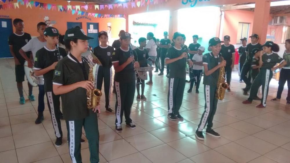 Mirim Cidadão | Atividades e entrega de instrumentos musicais encerram o 1º semestre em São Pedro do Piauí
