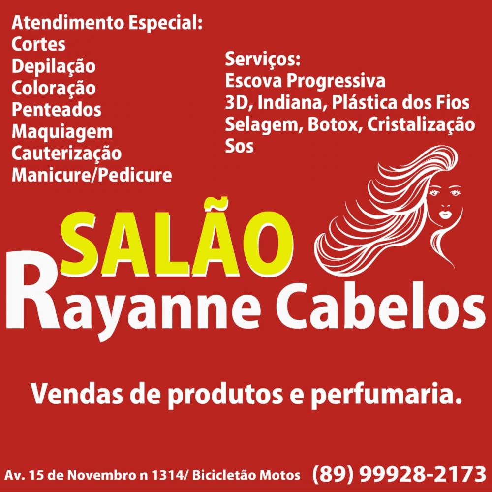 Salão Rayanne Cabelos, diversos preços que cabem no seu bolso