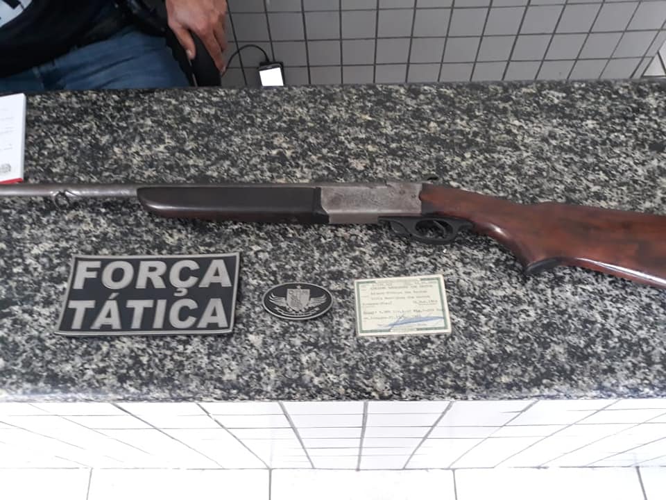 Força Tática apreende arsenal de armas em Valença do Piauí