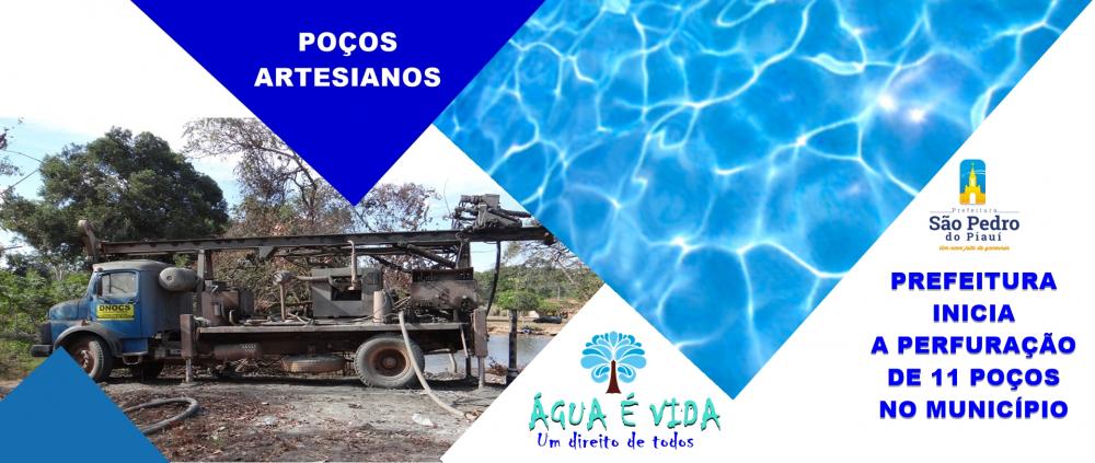 São Pedro do Piauí | Prefeitura inicia perfuração de 11 poços no município 