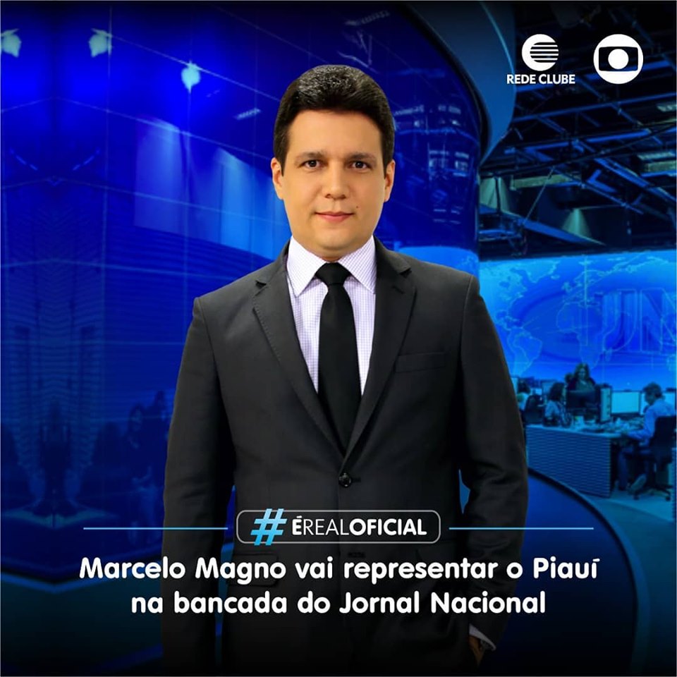 Piauiense apresentará o Jornal Nacional da rede Globo de televisão