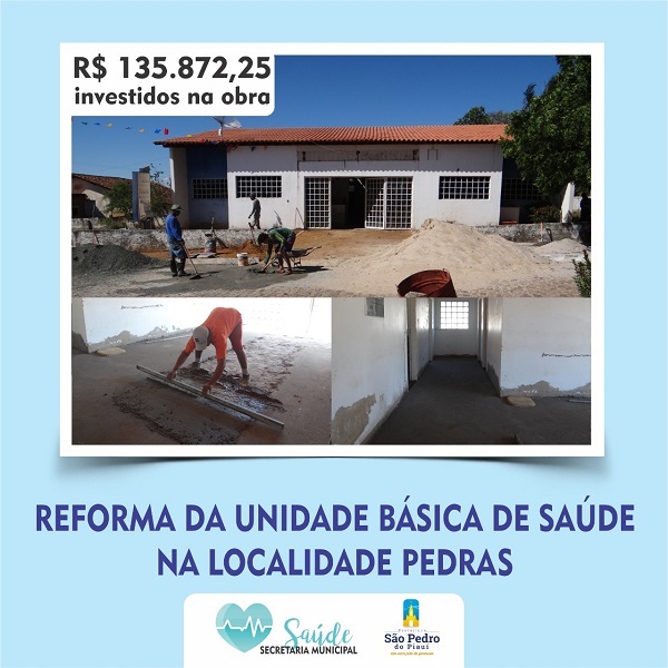 São Pedro do Piauí | Prefeitura reforma Unidade Básica de Saúde do povoado Pedras