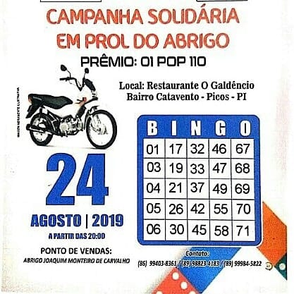 Abrigo Joaquim Monteiro realiza campanha solidária, em Picos 