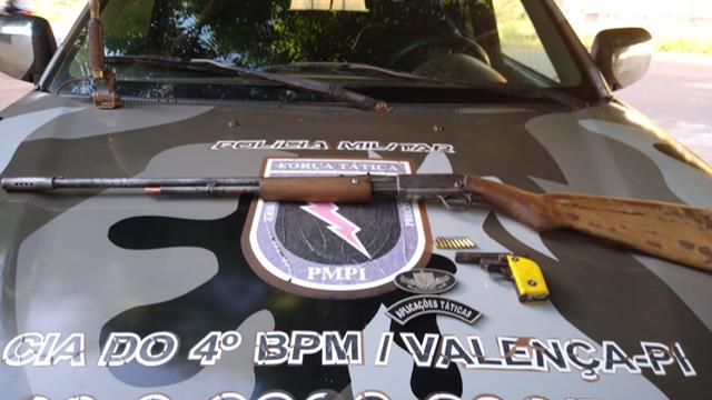 Força Tática apreende armas de fogo em Inhuma