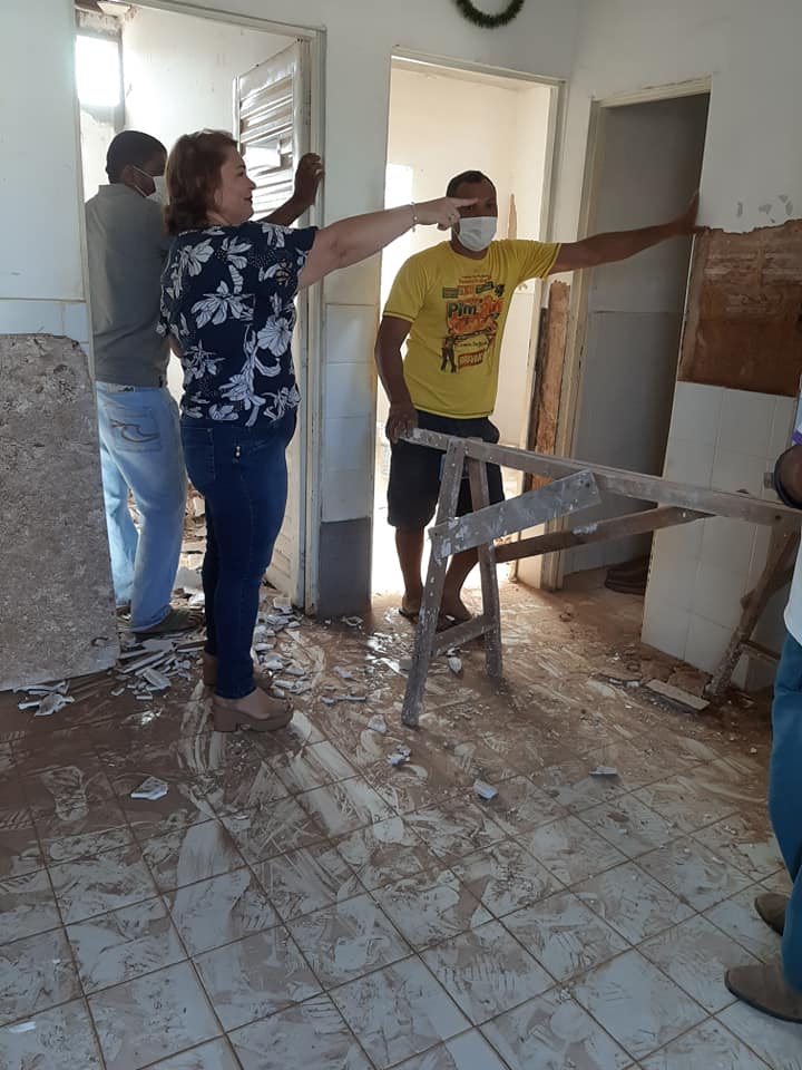 Ilana Reis acompanha reforma de UBS no Bairro Morada Nova